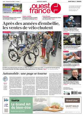 Cover of Ouest France (Saint-Malo)
