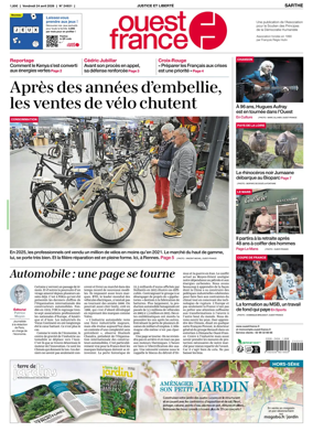 Cover of Ouest France (Sarthe)