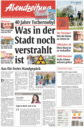 Cover of Abendzeitung Munchen