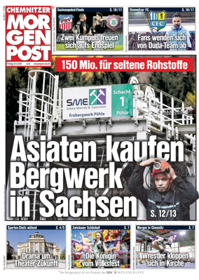Cover of Chemnitzer Morgenpost