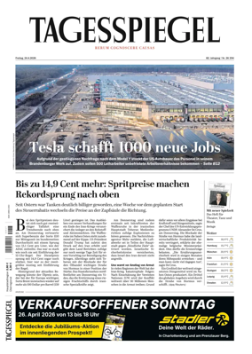 Cover of Der Tagesspiegel