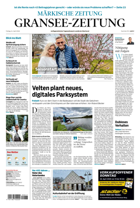 Cover of Gransee-Zeitung
