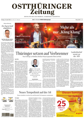 Cover of Ostthuringer Zeitung (Gera)