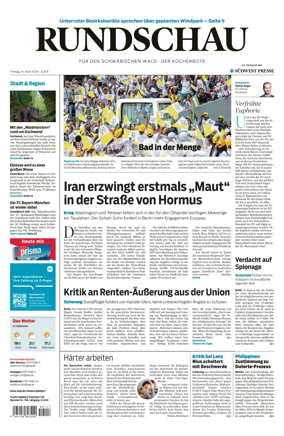 Cover of Rundschau fur den Schwabischen Wald – Der Kocherbote