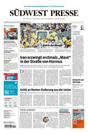 Cover of Sudwest Presse
