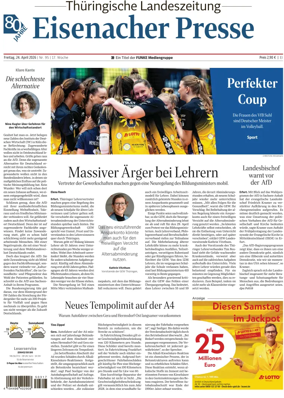 Cover of Thuringische Landeszeitung (Eisenach)