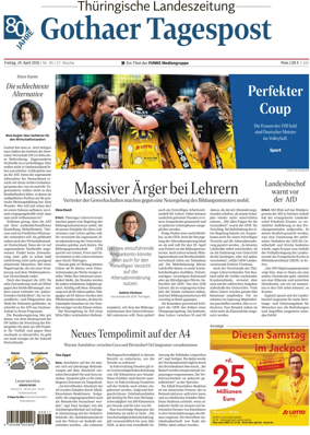 Cover of Thuringische Landeszeitung (Gotha)