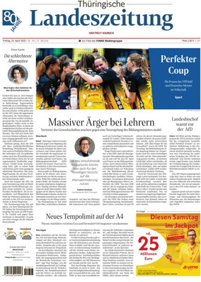 Cover of Thuringische Landeszeitung (Unstrut-Hainich-Kreis)