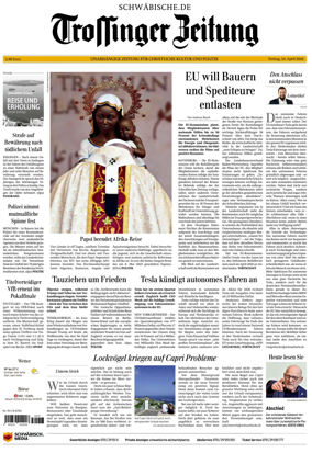 Cover of Trossinger Zeitung