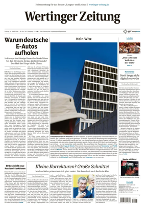 Cover of Wertinger Zeitung