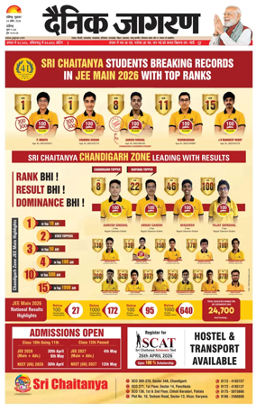 Cover of Dainik Jagran - Chandigarh