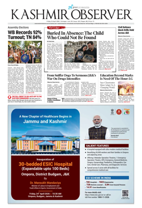 Cover of Kashmir Observer