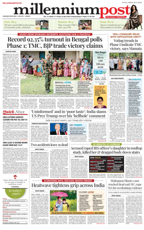 Cover of Millennium Post (Kolkata)