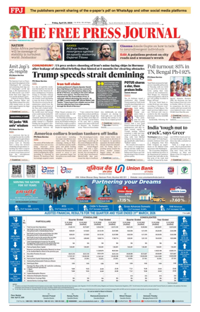 Cover of The Free Press Journal