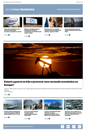 Cover of Euronews Business (Portuguese)
