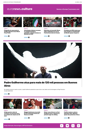 Cover of Euronews Culture and Sport (Portuguese)