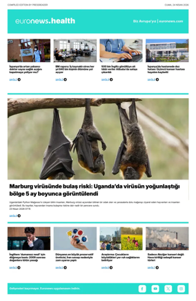 Cover of Euronews Health (Turkish) Compiled Edition