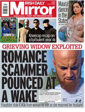 Cover of Irish Daily Mirror