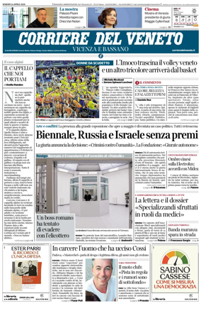 Cover of Corriere del Veneto (Vicenza e Bassano)