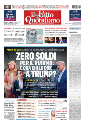 Cover of Il Fatto Quotidiano