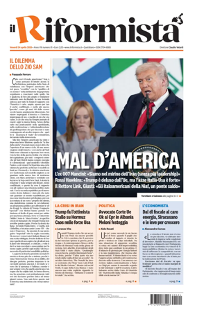 Cover of Il Riformista (Italy)