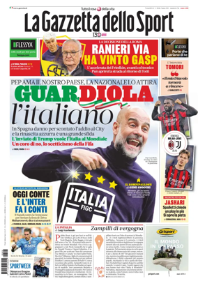 Cover of La Gazzetta dello Sport - Roma
