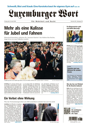 Cover of Luxemburger Wort