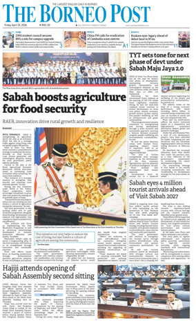 Cover of The Borneo Post (Sabah)