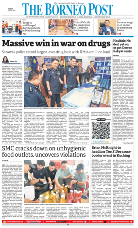 Cover of The Borneo Post (Sarawak)