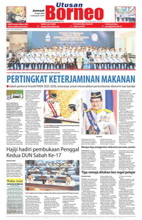 Cover of Utusan Borneo (Sabah)