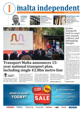 Cover of Malta Independent
