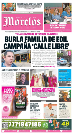 Cover of Diario de Morelos