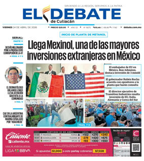 Cover of El Debate de Culiacan