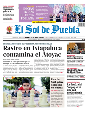 Cover of El Sol de Puebla