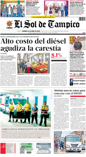 Cover of El Sol de Tampico