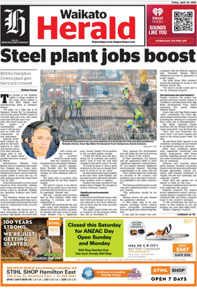 Cover of Waikato Herald