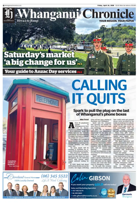 Cover of Whanganui Chronicle