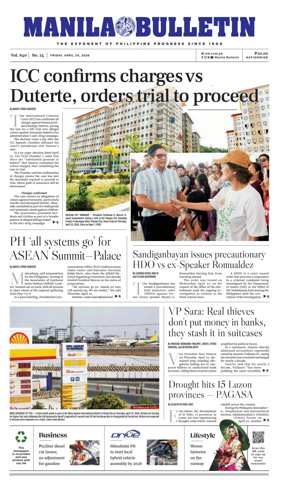 Cover of Manila Bulletin