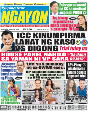 Cover of Pilipino Star Ngayon