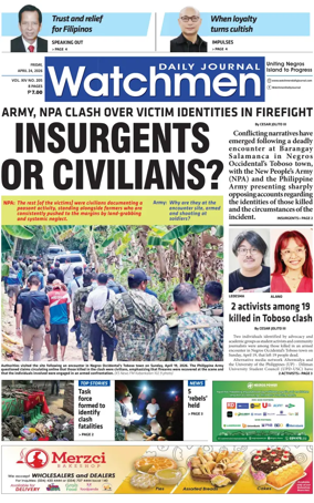 Cover of Watchmen Daily Journal