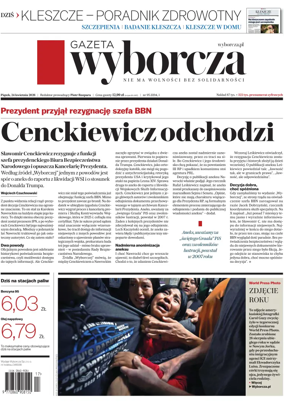 Cover of Gazeta Wyborcza