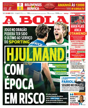 Cover of A BOLA (Portuguese)