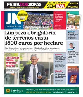 Cover of Jornal de Noticias