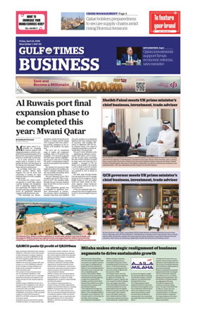 Cover of Gulf Times Business
