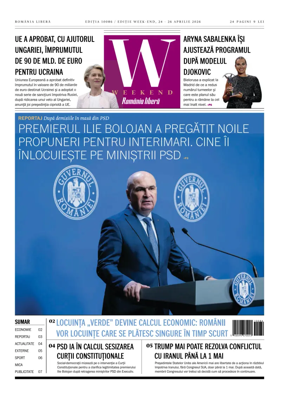 Cover of Romania Libera - Friday Edition