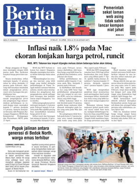 Cover of Berita Harian