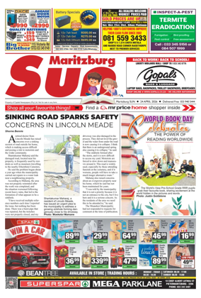 Cover of Maritzburg Sun (South Africa)
