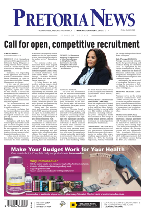 Cover of Pretoria News
