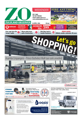 Cover of Zululand Observer - Weekender