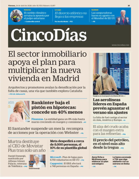 Cover of Cinco Dias